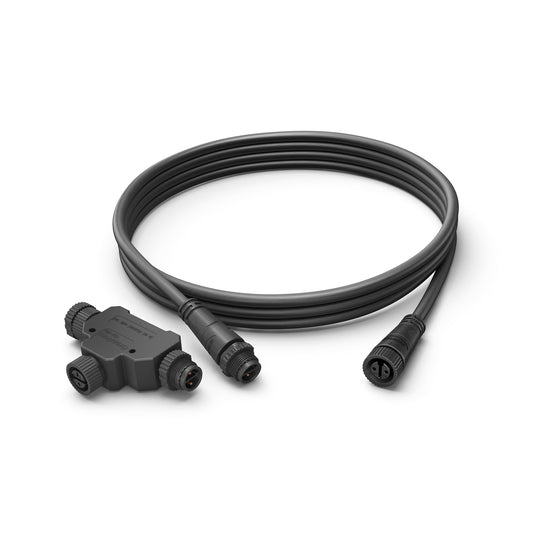 LV Cable Hue 2.5M + T-part EU black