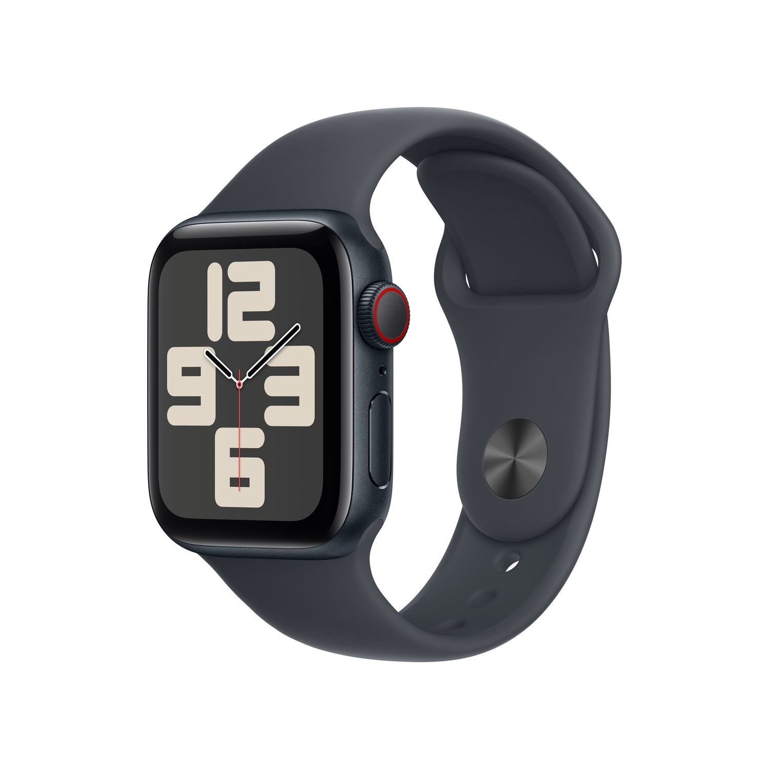 Apple Watch SE GPS + cellás 40 mm-es Midnight alumínium tok Midnight sport pánttal - M/L - iSTYLE HU