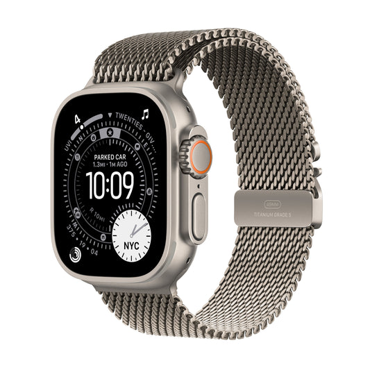 Apple Watch Ultra 3 GPS + Cellular 49mm natúr titántok, natúr Titán milánói szíj - L - iSTYLE HU