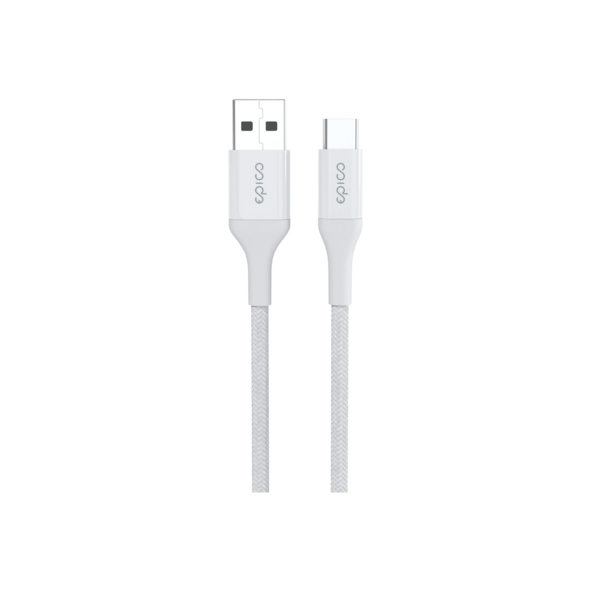 EPICO – Braided kábel USB-C to USB-A (1.2m) - fehér - iSTYLE HU