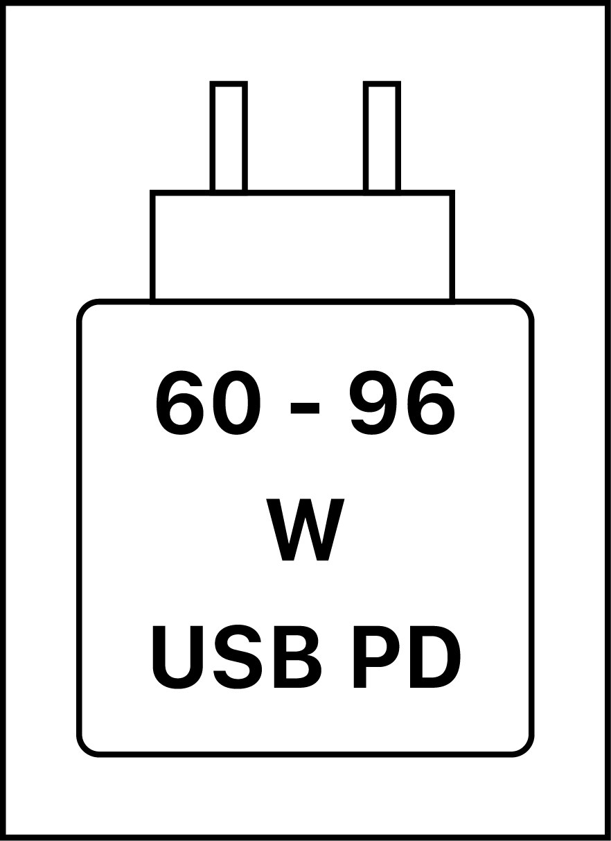 Ez az eszköz támogatja az USB PD gyorstöltést az USB Implementers Forum Power Delivery Specification 3.1-es verziójában meghatározottak szerint.