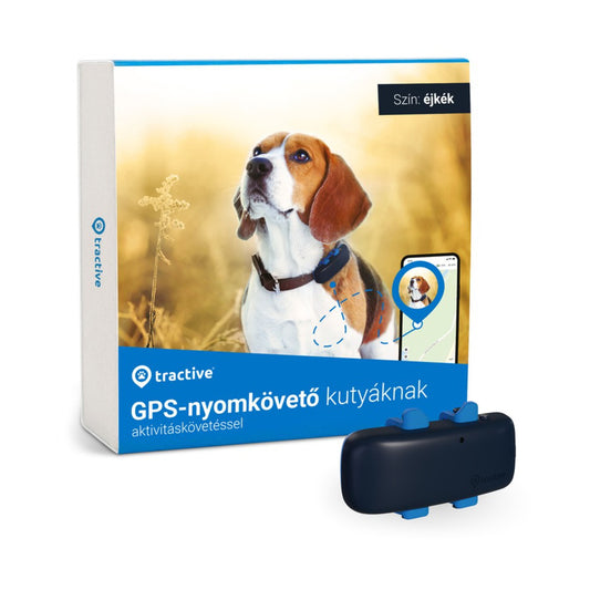 Tractive – DOG 4 GPS alapú, nyakörvre rögzíthető kutya nyomkövető - Éjkék - iSTYLE HU