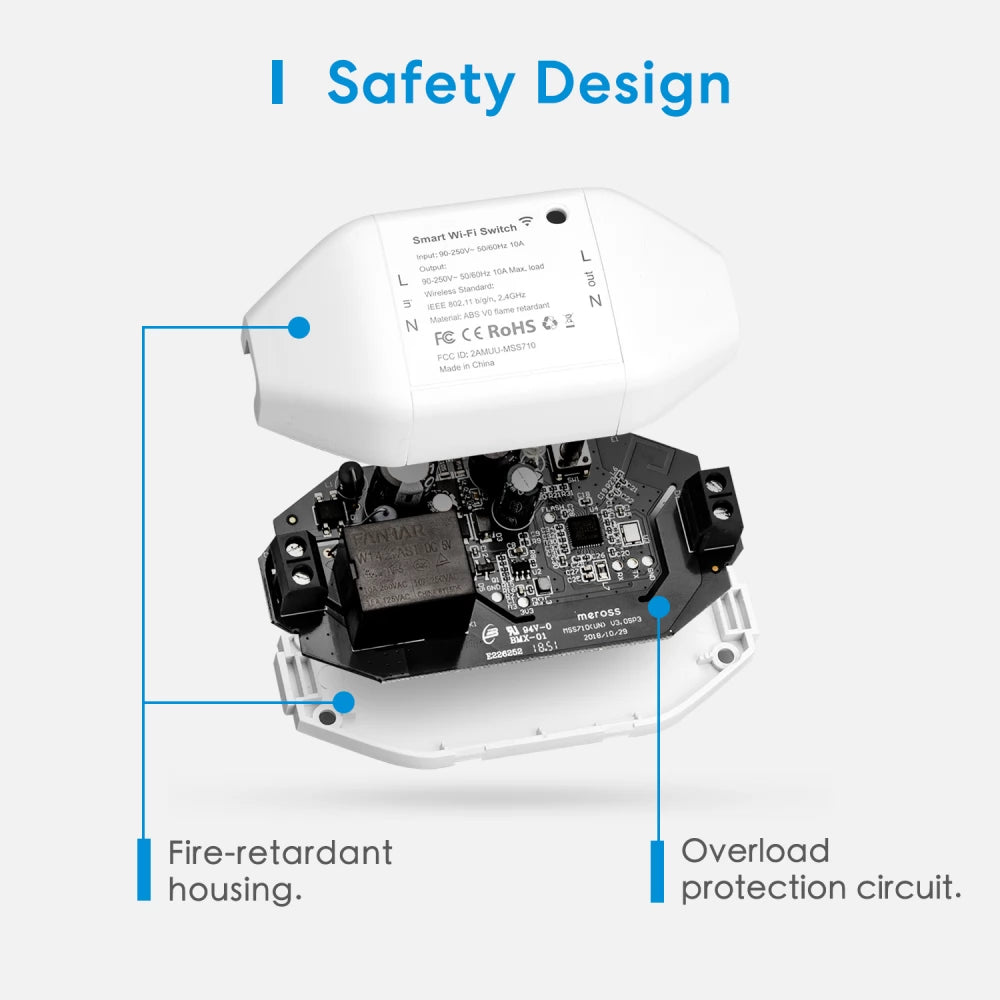 Meross Smart WiFi Switch kapcsoló fehér