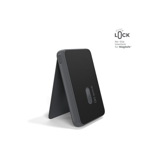 Speck – StandyBank + ClickLock - Power Bank MagSafe 5000mAh + állvány - Szénszürke/Fehér - iSTYLE HU