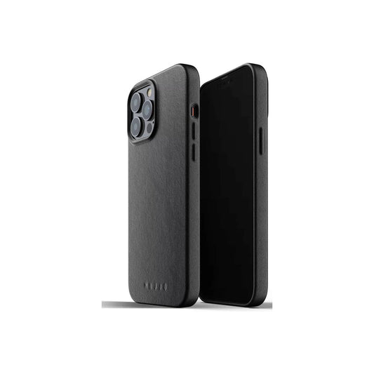 Mujjo – iPhone 13 Pro Max bőr tok - fekete - iSTYLE HU