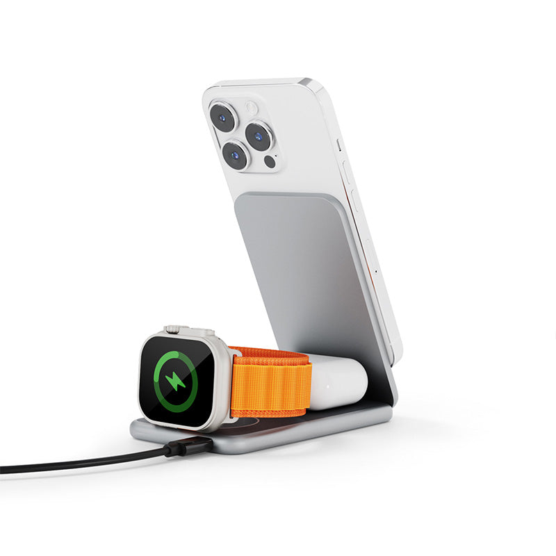 ISTYLE Mag+ Foldable Charging Stand MagSafe compatible - space grey - iSTYLE HU