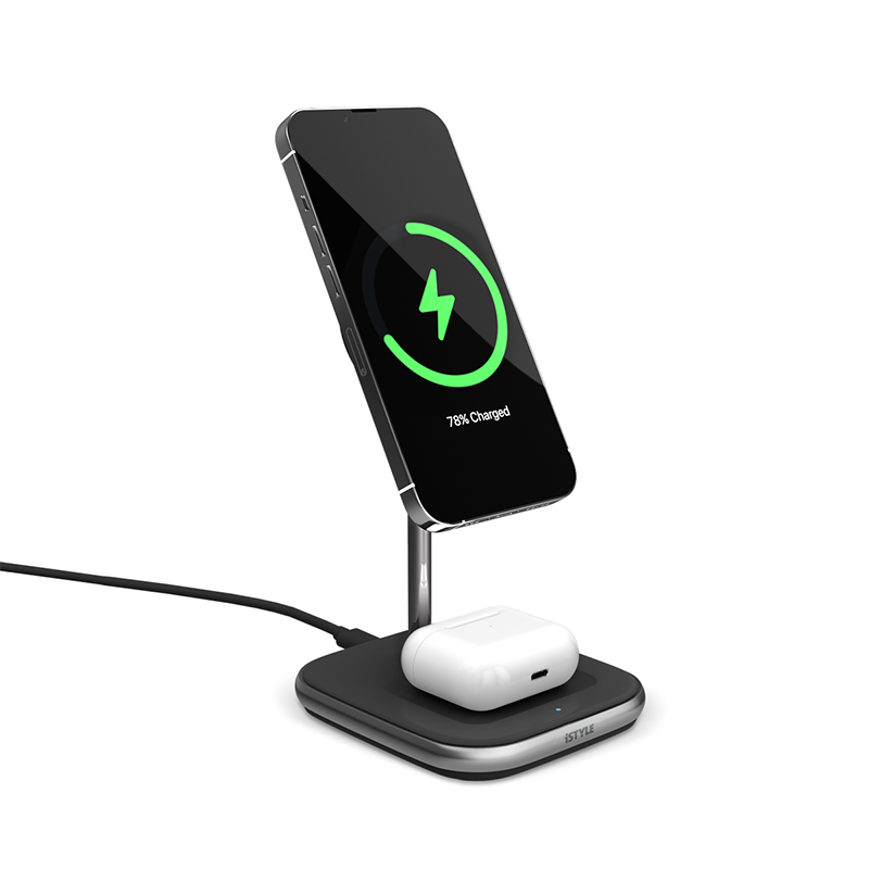 ISTYLE 2IN1 MagSafe Wireless Charger - black - iSTYLE HU