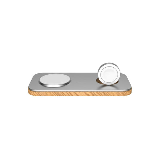 CubeNest – K200 – 2 az 1-ben mágneses vezeték nélküli töltő - ezüst - iSTYLE HU