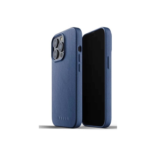 Mujjo – iPhone 13 Pro bőr tok - kék - iSTYLE HU