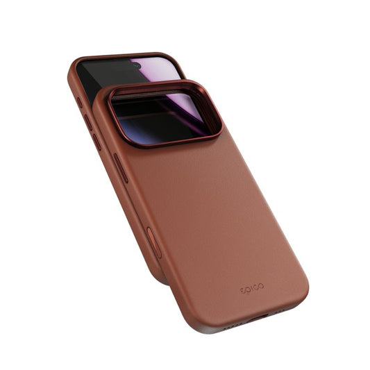 Epico – Leather Pro Mag\+ tok iPhone 17 Pro Qi2 és MagSafe kompatibilis – brown - iSTYLE HU