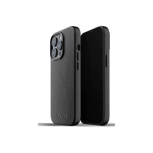 Mujjo – iPhone 13 Pro bőr tok - fekete - iSTYLE HU