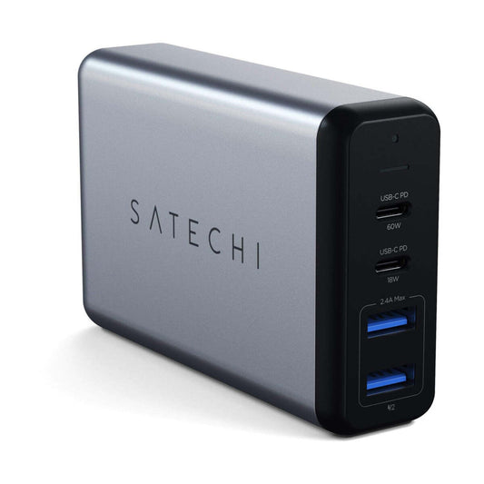 Satechi – 75W Dual TYPE-C PD utazó töltő - asztroszürke - iSTYLE HU