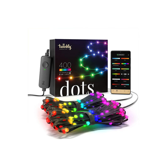 Twinkly – Dots 400 LED / 20 meters - Multicolor - fekete - iSTYLE HU