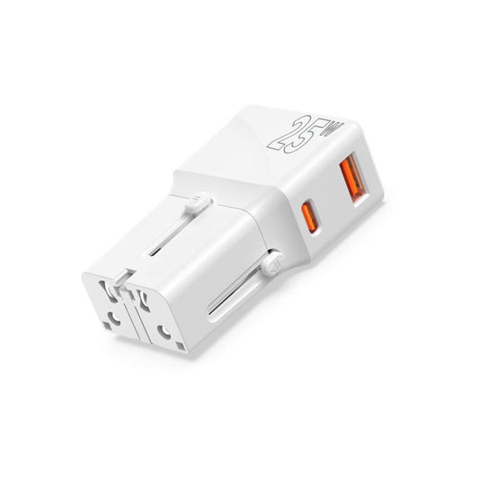 Mobile Origin – 25W-os utazó adapter (EU/US/UK/AU) - fehér - iSTYLE HU