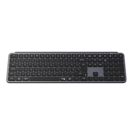 Keychron B6 Pro Bluetooth / Vezeték nélküli Scissor Switch mechanikájú billentyűzet (Magyar kiosztás) - fekete-szürke