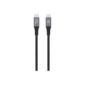 Dviced USB4 Fonott Kábel, 80 Gbps, 240 W, (Thunderbolt-kompatibilis), 1m - fekete