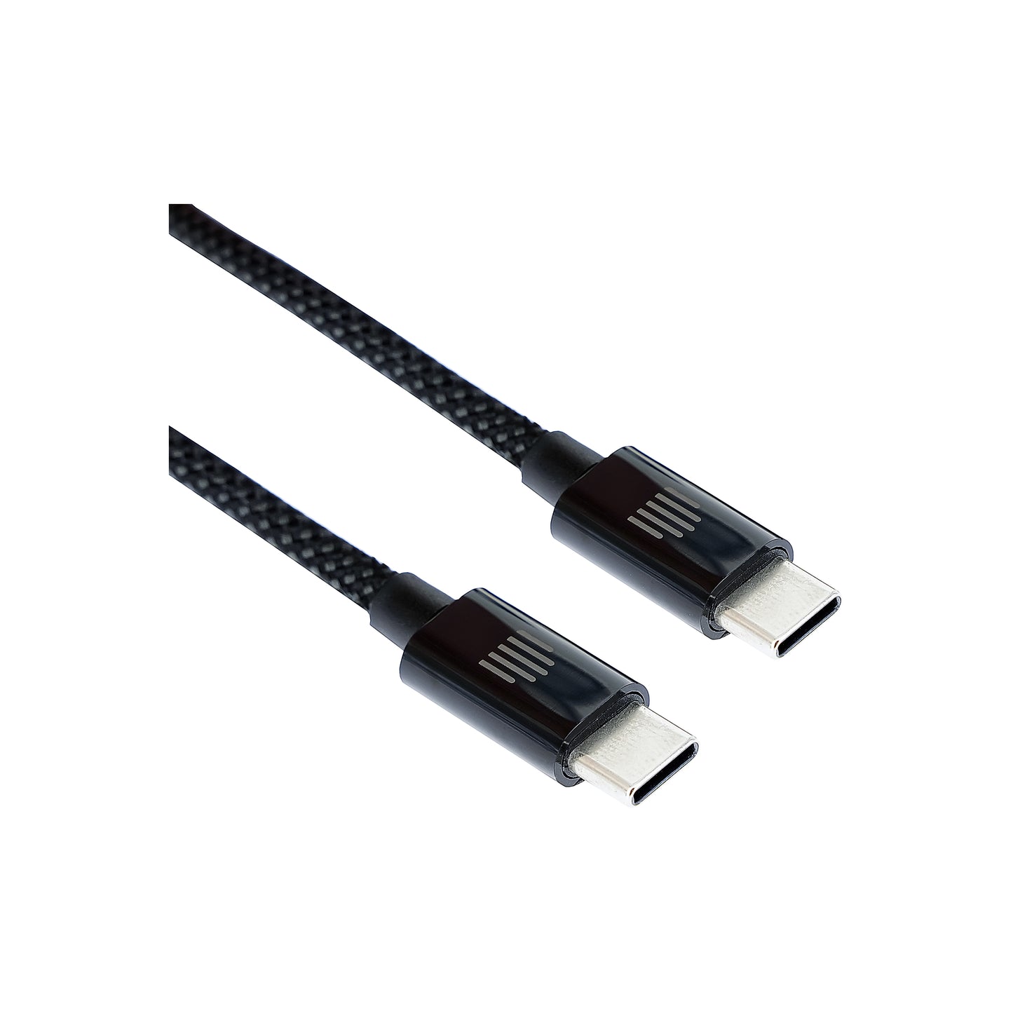 Dviced USB-C - USB-C mágneses fonott kábel, 1,25m - sötétszürke