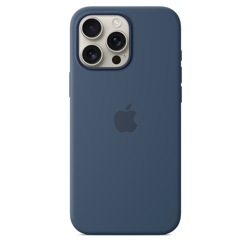 iPhone 16 Pro Max MagSafe–rögzítésű szilikontok – denim - iSTYLE HU