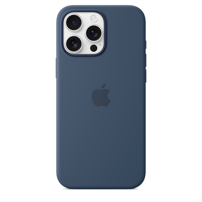 iPhone 16 Pro Max MagSafe–rögzítésű szilikontok – denim - iSTYLE HU