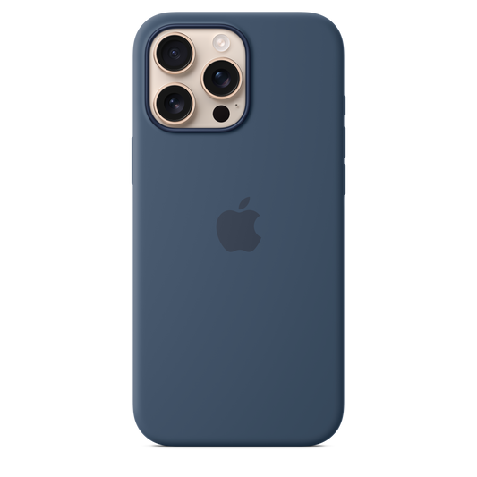 iPhone 16 Pro Max MagSafe–rögzítésű szilikontok – denim - iSTYLE HU