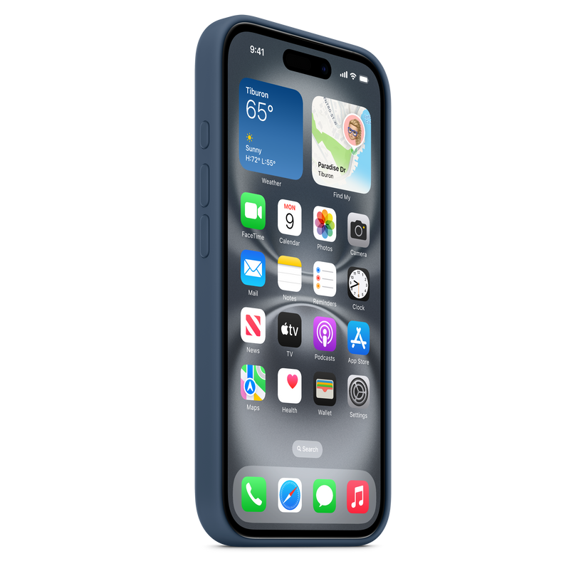 iPhone 16 MagSafe–rögzítésű szilikontok – denim - iSTYLE HU