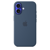 iPhone 16 MagSafe–rögzítésű szilikontok – denim - iSTYLE HU