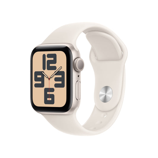 Apple Watch SE GPS 40 mm-es Starlight alumínium tok Starlight sportpánttal - M/L - iSTYLE HU