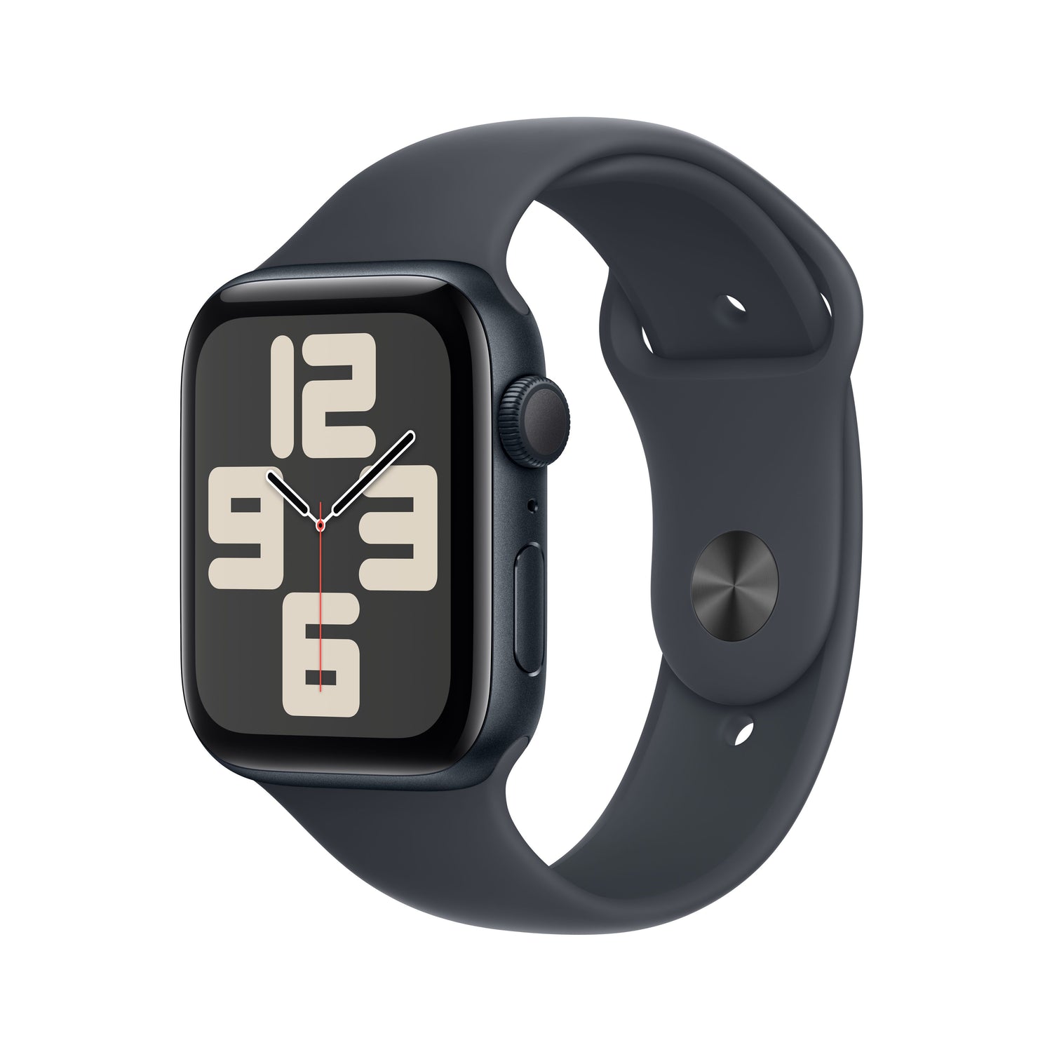 Apple Watch SE GPS 44 mm Midnight alumínium tok Midnight Sport pánttal - M/L - iSTYLE HU
