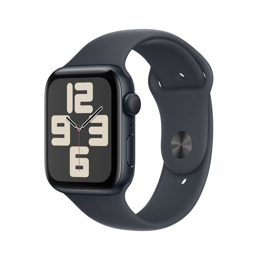 Apple Watch SE GPS 44 mm Midnight alumínium tok Midnight Sport pánttal - M/L - iSTYLE HU
