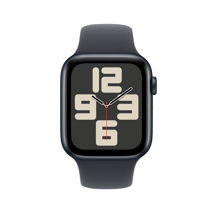 Apple Watch SE GPS 44 mm Midnight alumínium tok Midnight Sport pánttal - S/M - iSTYLE HU