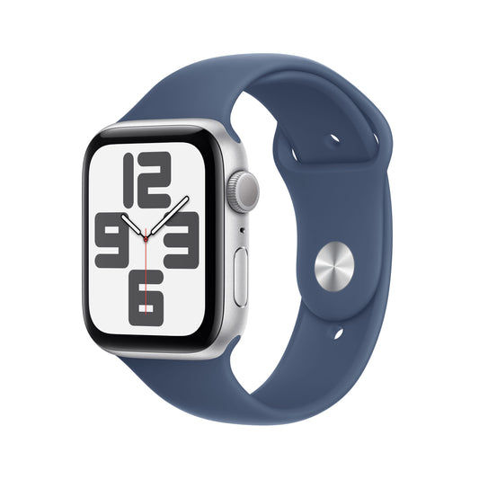 Apple Watch SE GPS 44mm ezüst alumínium tok farmer sportpánttal - M/L - iSTYLE HU