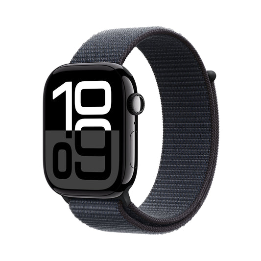 Apple Watch Series 10 GPS 46 mm-es Jet Black alumínium tok tintás sporthurokkal - iSTYLE HU