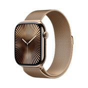 Apple Watch Series 10 GPS + cellás 46 mm-es arany titán tok arany Milanese hurokkal - M/L - iSTYLE HU