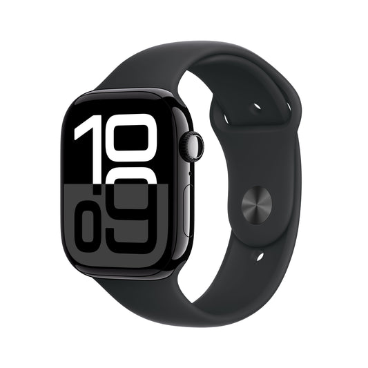 Apple Watch Series 10 GPS + cellás 46 mm-es Jet Black alumínium tok fekete sportszíjjal - S/M - iSTYLE HU