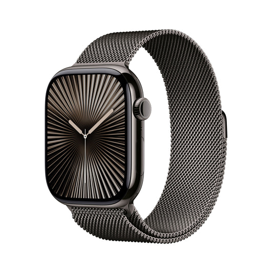 Apple Watch Series 10 GPS + cellás 46 mm-es pala titán tok pala Milanese hurokkal - M/L - iSTYLE HU
