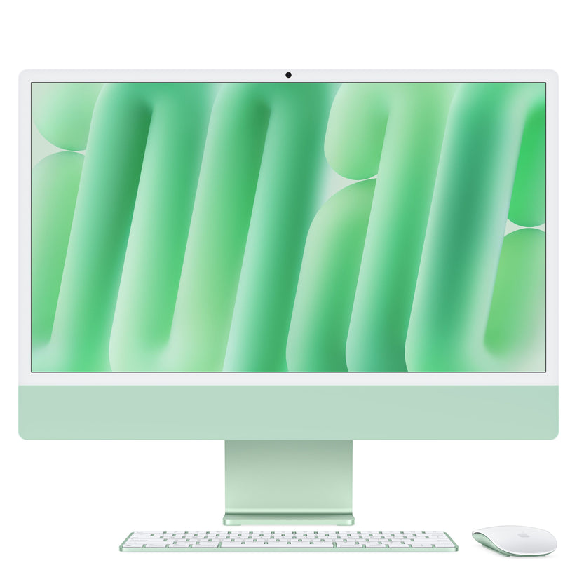 24 hüvelykes iMac Retina 4,5K kijelzővel: Apple M4 chip 8 magos CPU-val és 8 magos GPU-val, 1TB SSD, 16GB RAM, Magic Mouse, Magic Keyboard Touch ID-val és számbillentyűzettel – magyar - zöld CTO