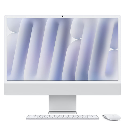 24 hüvelykes iMac Retina 4,5K kijelzővel: Apple M4 chip 8 magos CPU-val és 8 magos GPU-val, 256GB SSD, 24GB RAM, Magic Mouse, Magic Keyboard - magyar - ezüst CTO