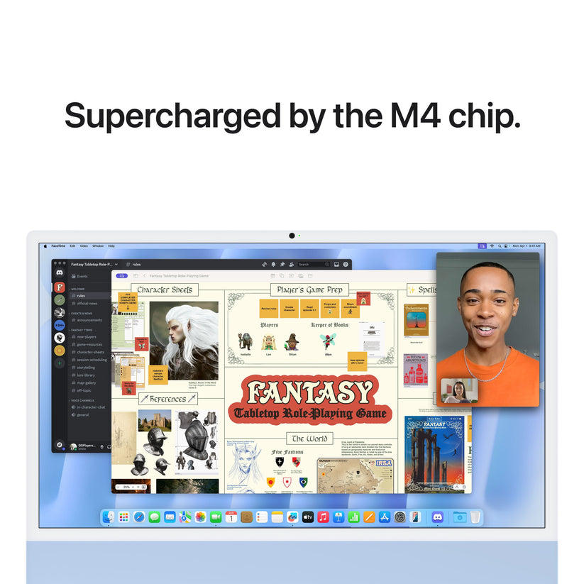 24 hüvelykes iMac Retina 4,5K kijelzővel: Apple M4 chip 10 magos CPU-val és 10 magos GPU-val, 1TB SSD, 16GB RAM, Nano-texturált üveg, Magic Mouse, Magic Keyboard Touch ID-val - magyar - kék CTO