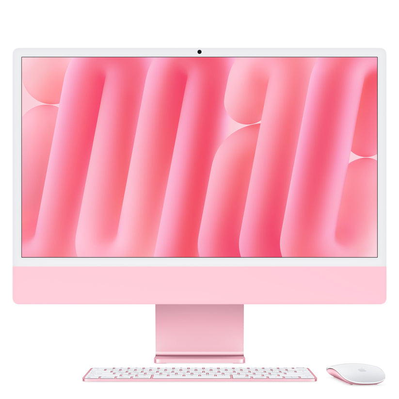 24 hüvelykes iMac Retina 4,5K kijelzővel: Apple M4 chip 10 magos CPU-val és 10 magos GPU-val, 2TB SSD, 32GB RAM, Magic Mouse, Magic Keyboard Touch ID-val - magyar - rózsaszín CTO