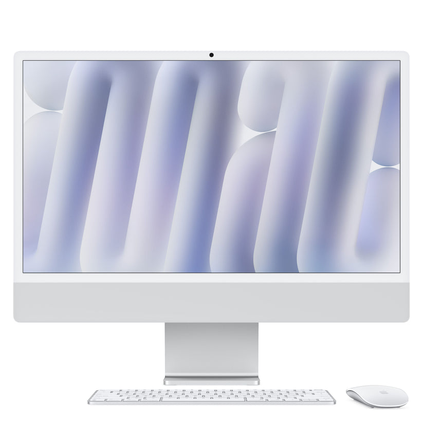24 hüvelykes iMac Retina 4,5K kijelzővel: Apple M4 chip 10 magos CPU-val és 10 magos GPU-val, 1TB SSD, 24GB RAM, Nano-texturált üveg, Magic Trackpad, Magic Keyboard Touch ID-val - nemzetközi angol - ezüst CTO