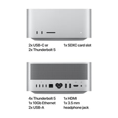 Mac Studio: Apple M4 Max chip 14 magos CPU-val és 32 magos GPU-val, 512 GB SSD - iSTYLE HU