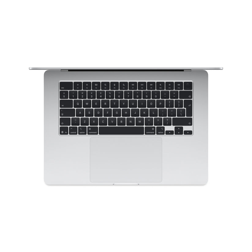 15 hüvelykes MacBook Air: Apple M4 chip 10 magos CPU-val és 10 magos GPU-val, 256GB SSD, 24GB RAM, Háttér-világítású Magic Keyboard Touch ID-val – nemzetközi angol - ezüst CTO