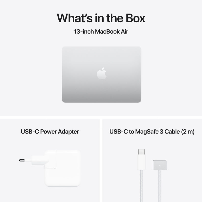 13 hüvelykes MacBook Air: Apple M4 chip 10 magos CPU-val és 10 magos GPU-val, 1TB SSD, 16GB RAM, Háttér-világítású Magic Keyboard Touch ID-val – nemzetközi angol - ezüst CTO