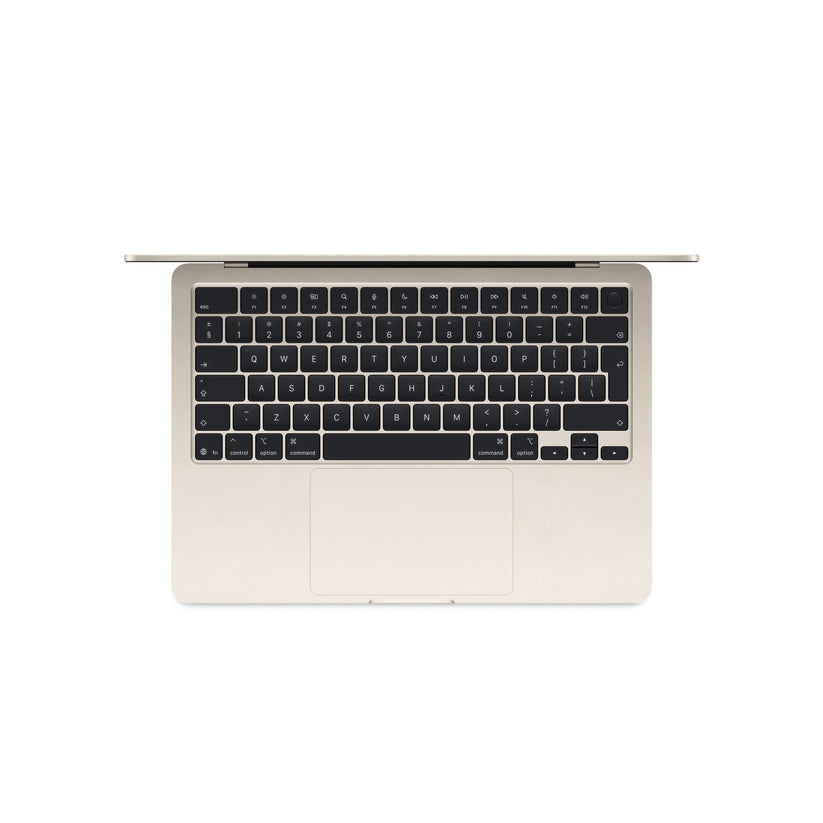 13 hüvelykes MacBook Air: Apple M4 chip 10 magos CPU-val és 10 magos GPU-val, 512GB SSD, 16GB RAM, Háttér-világítású Magic Keyboard Touch ID-val – nemzetközi angol - csillagfény CTO