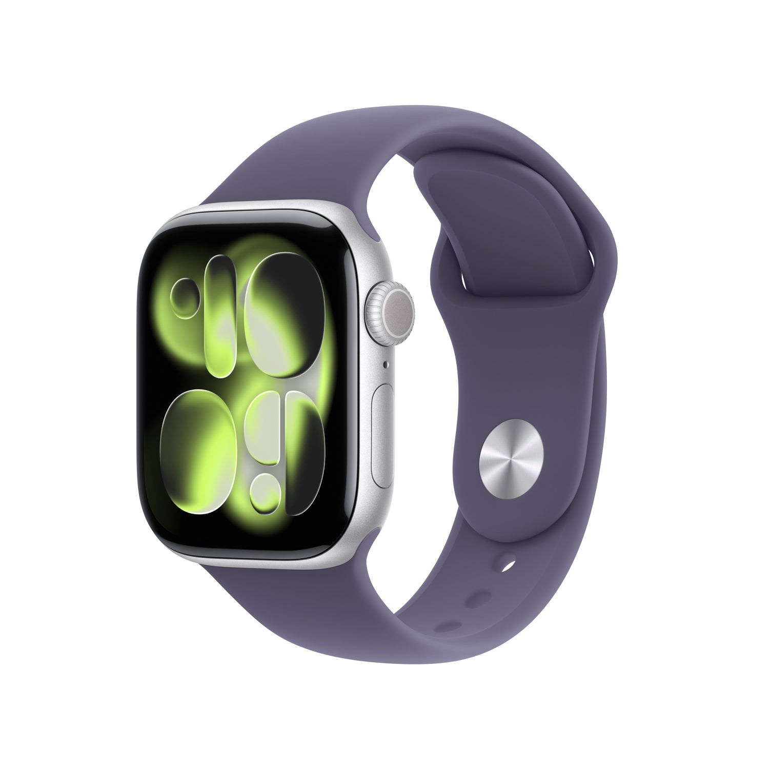 Apple Watch Series 11 GPS + Cellular 42mm ezüst alumíniumtok, lila köd sportszíj - M/L - iSTYLE HU