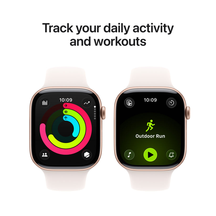 Apple Watch Series 11 GPS + Cellular 46mm rozéarany alumíniumtok, lágy rózsaszín sportszíj - M/L - iSTYLE HU