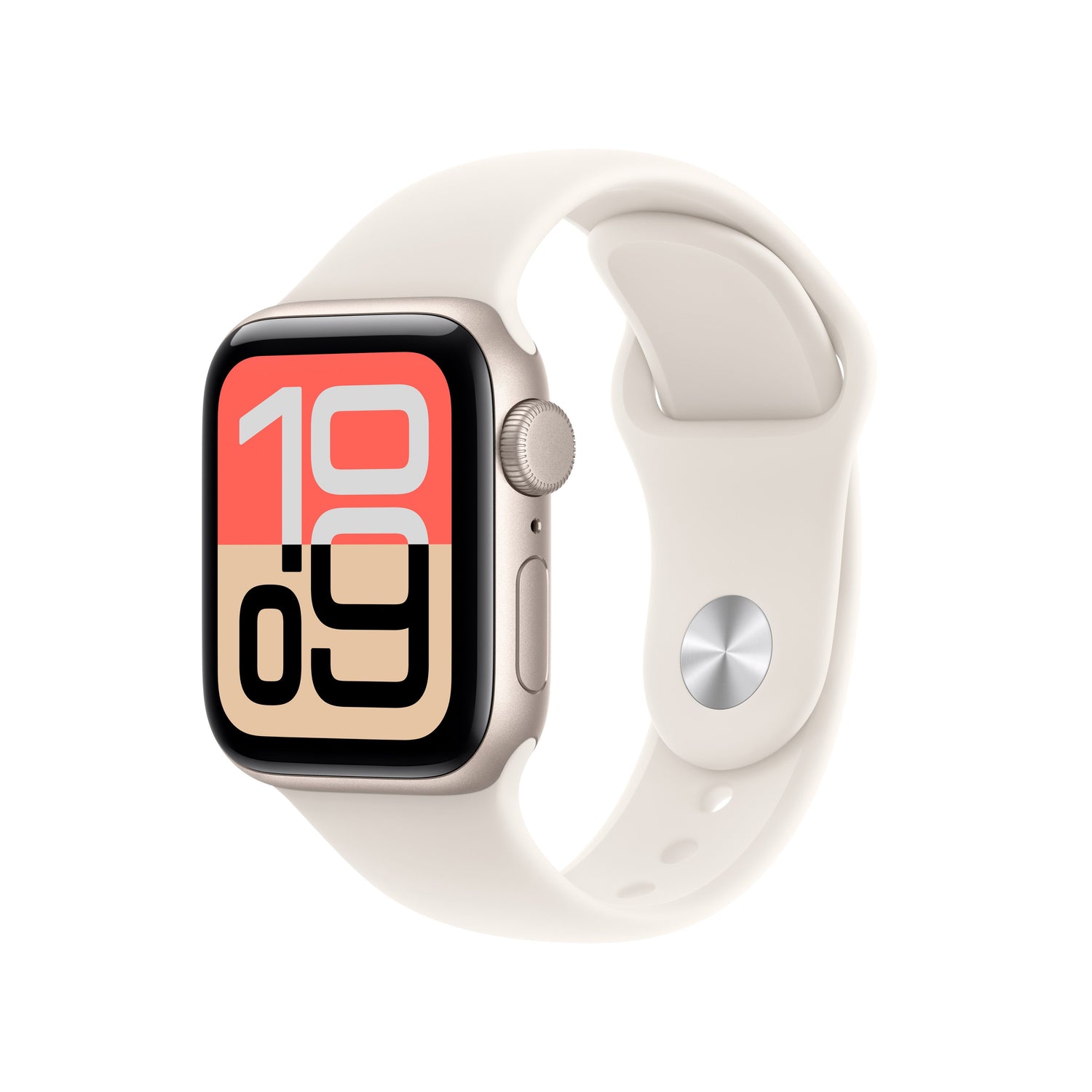 Apple Watch SE 3 GPS 40mm csillagfény alumíniumtok, csillagfény sportszíj - S/M - iSTYLE HU
