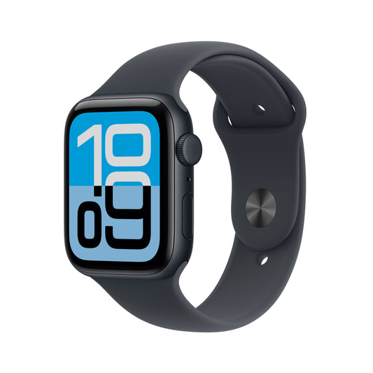 Apple Watch SE 3 GPS + Cellular 44mm éjfekete alumíniumtok, éjfekete sportszíj - S/M - iSTYLE HU