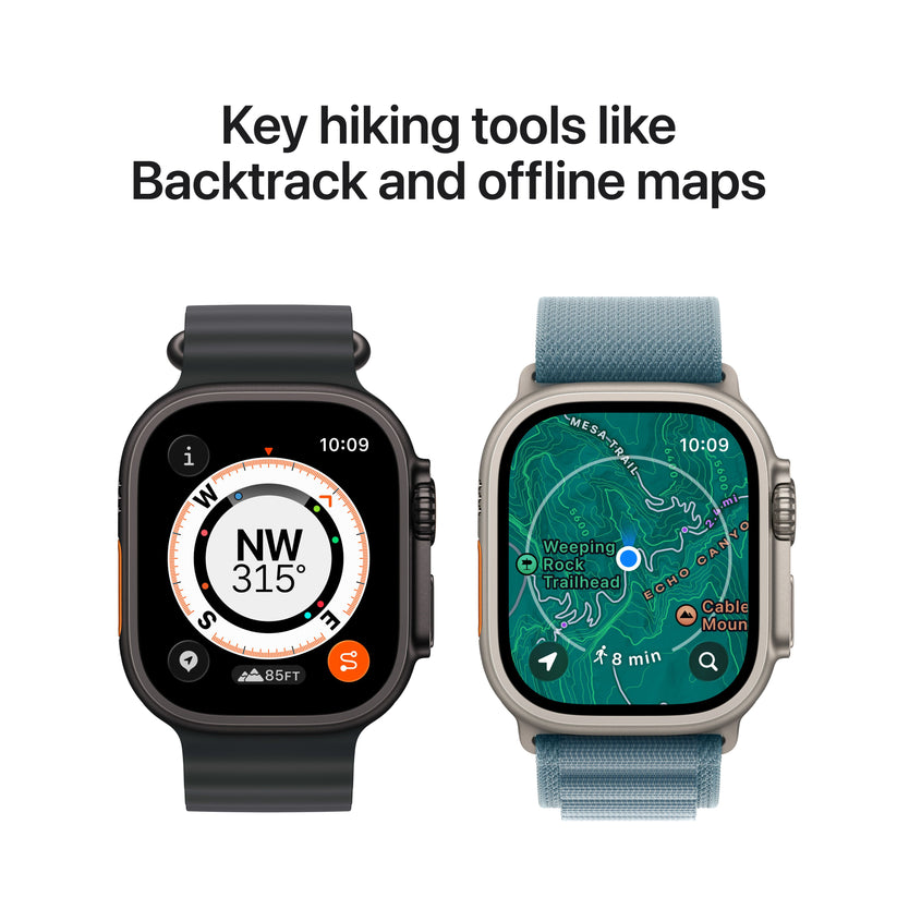 Apple Watch Ultra 3 GPS + Cellular 49mm fekete titántok, fekete Alpesi pánt - M - iSTYLE HU