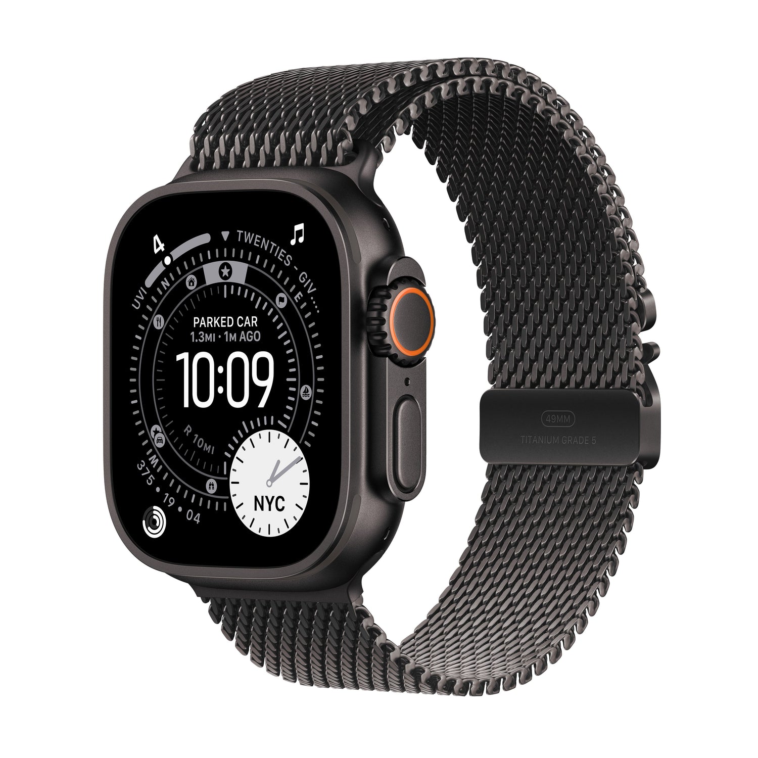 Apple Watch Ultra 3 GPS + Cellular 49mm fekete titántok, fekete Titán milánói szíj - L - iSTYLE HU